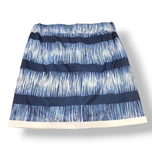 Vintage Y2K Banana Republic Pleated Striped Skirt in Blue/White Size Large - Picture 8 of 8